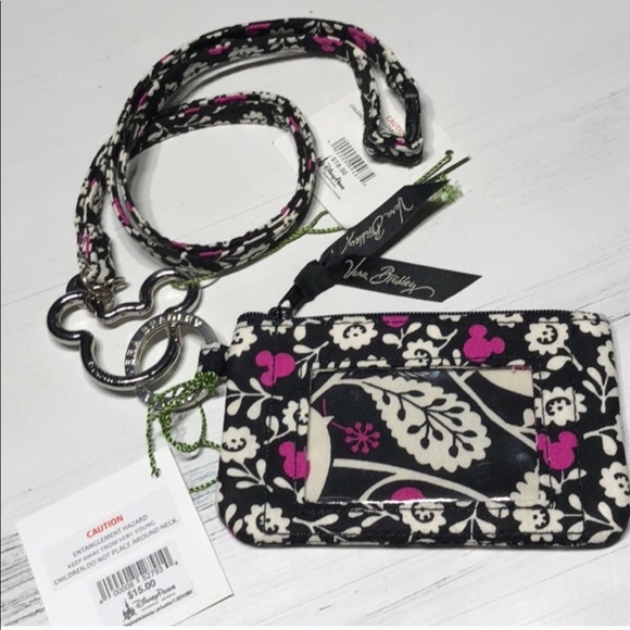 Vera Bradley Accessories - Vera Bradley Disney Zip ID Case Wallet & Lanyard